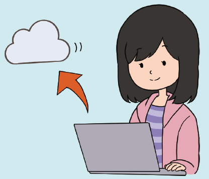 端末からネットを通じてファイルにアクセスし、共同で編集することができます