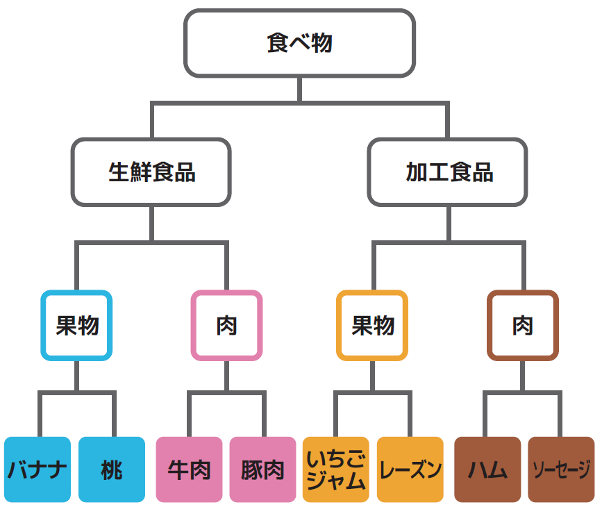 食べ物の分類図