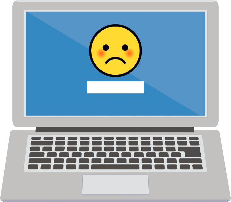 パスワード入力されるパソコン