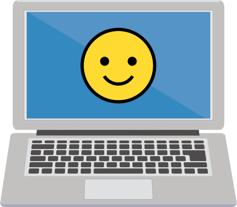 安全なパスワードを表すパソコン