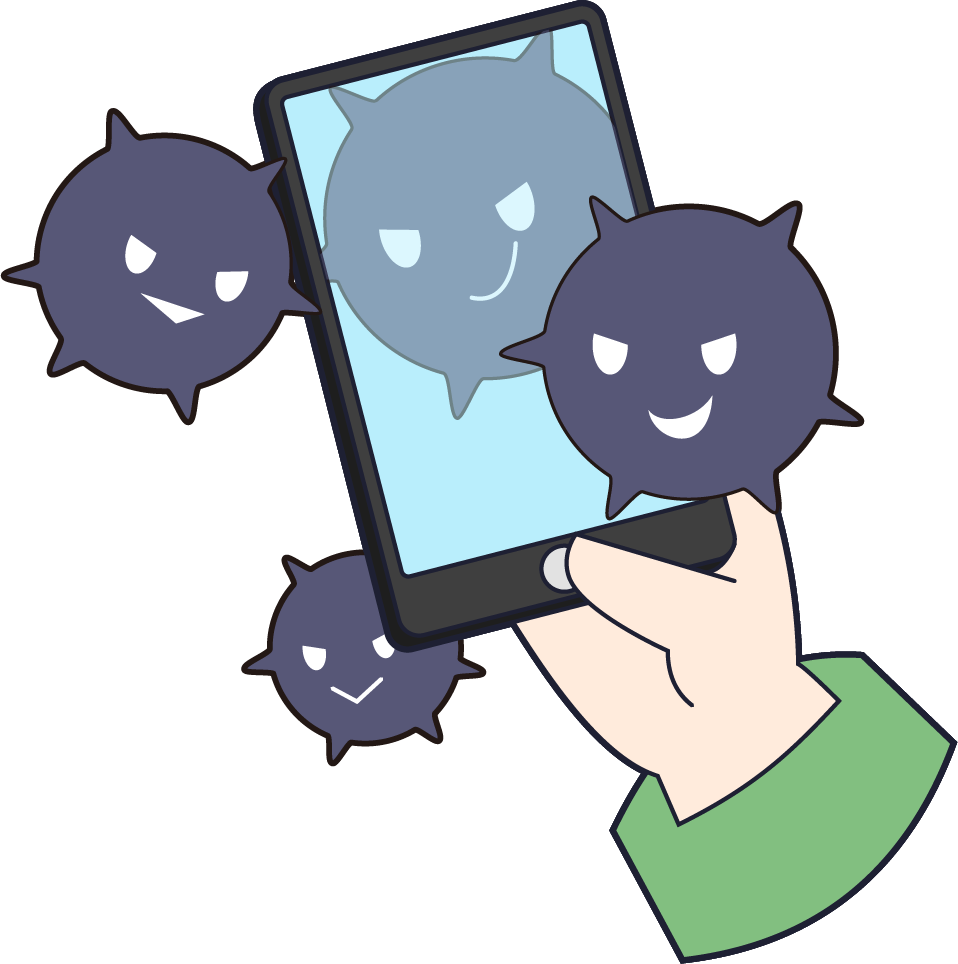ウイルス入りのメールの画像