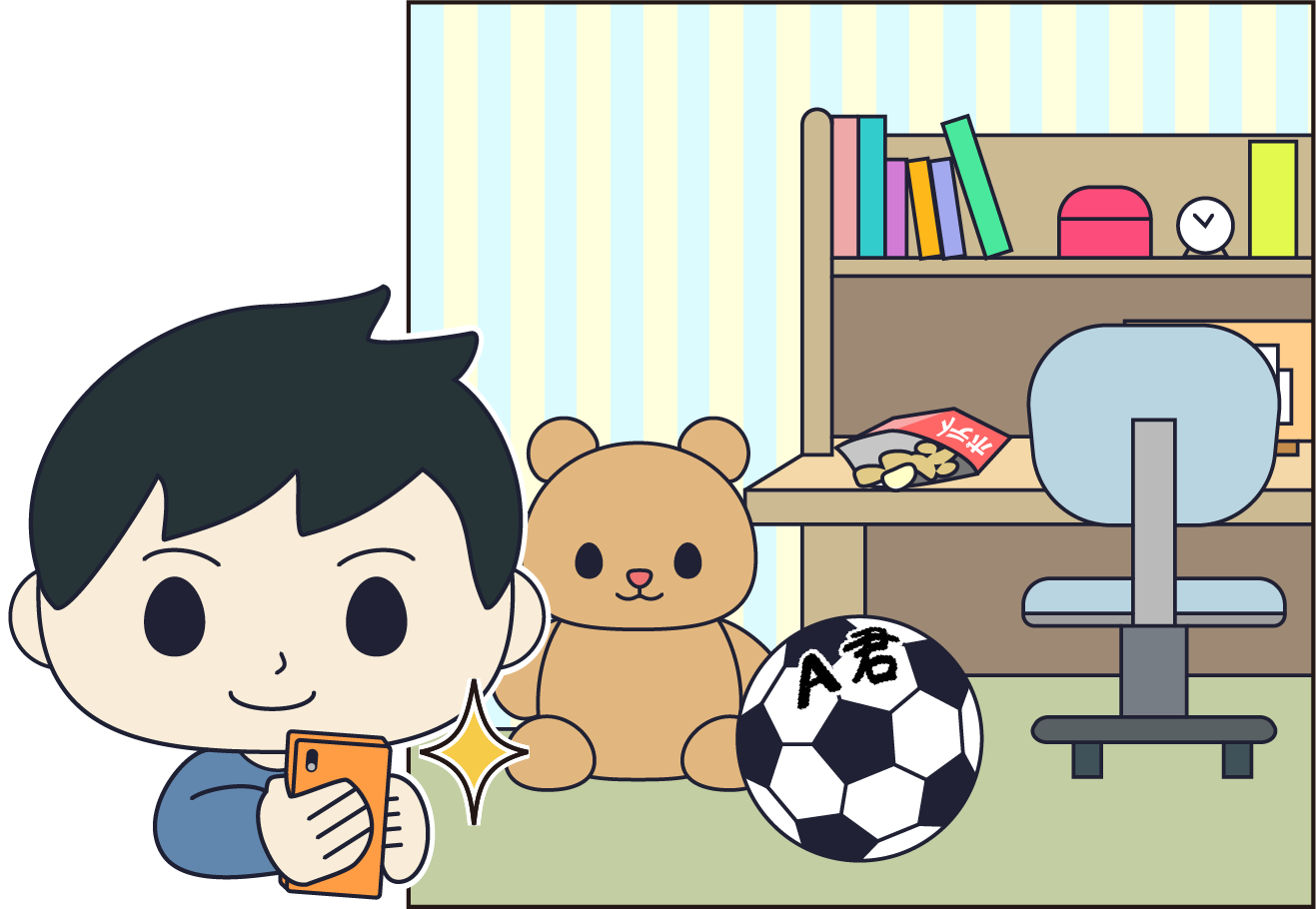 A君の部屋の写真